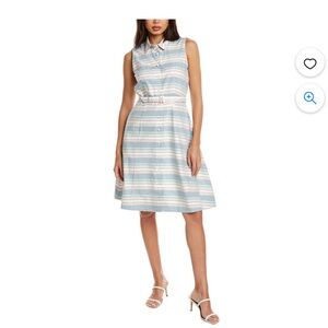 Brooks Brothers Striped Preppy button down dress (missing belt)